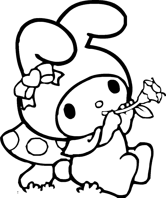 My Melody Coloring Pages Learn To Coloring