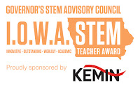 Governor's STEM Advisory Council teacher award logo sponsored by Kemin