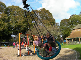 toroidal orbiting platform in the park