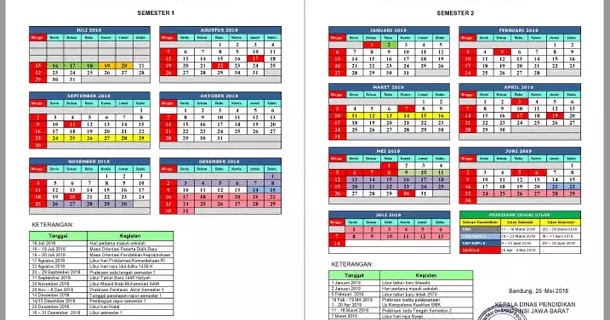 Kalender Pendidikan Tahun Pelajaran 2018 2019 Provinsi Jawa Barat Berkas Edukasi
