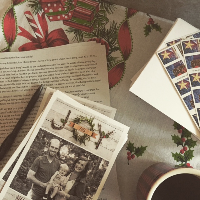 Glitter and Grass Christmas Letter 2016
