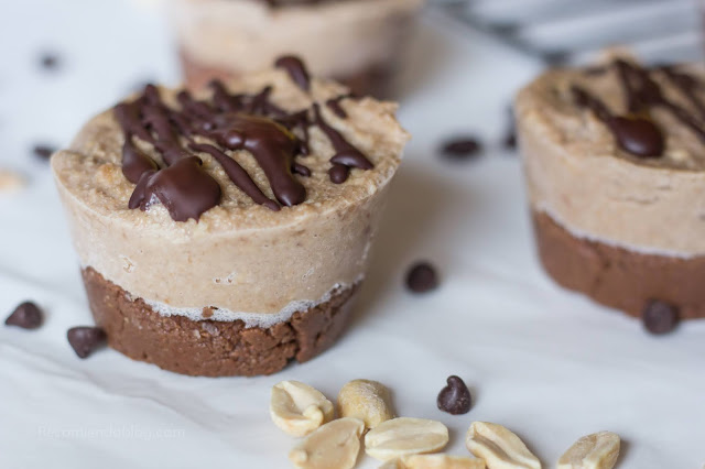 Mini tartas raw de choco-banana