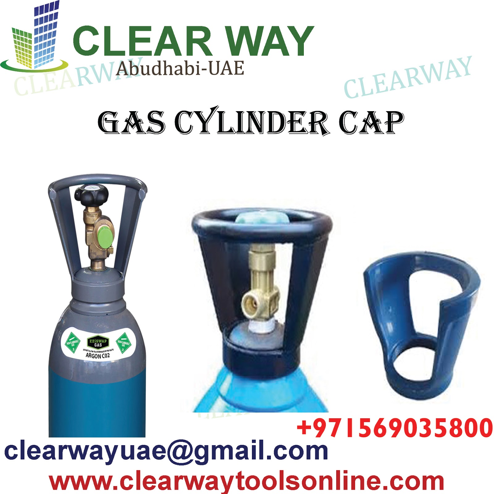 CLEARWAY GAS CYLINDER SAFETY CAP DEALER IN MUSSAFAH , ABUDHABI ,UAE