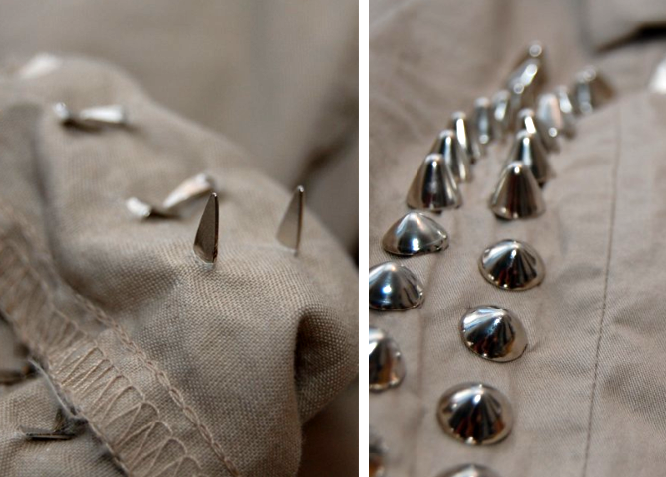 DIY: Studded Trench Coat (Burberry Inspired)