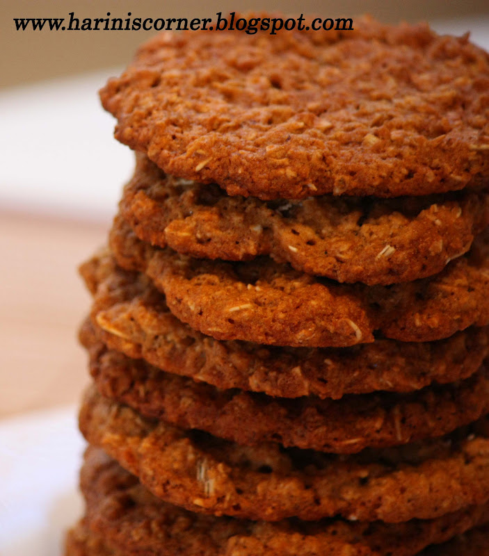 Chewy Banana Oatmeal Cookies Eggless