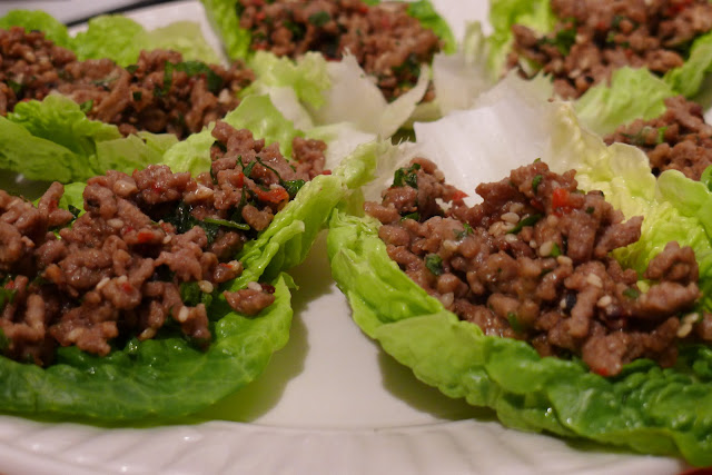 Pork in Little Gem Lettuce