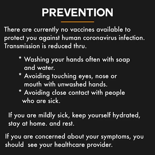 Prevention for Coronavirus