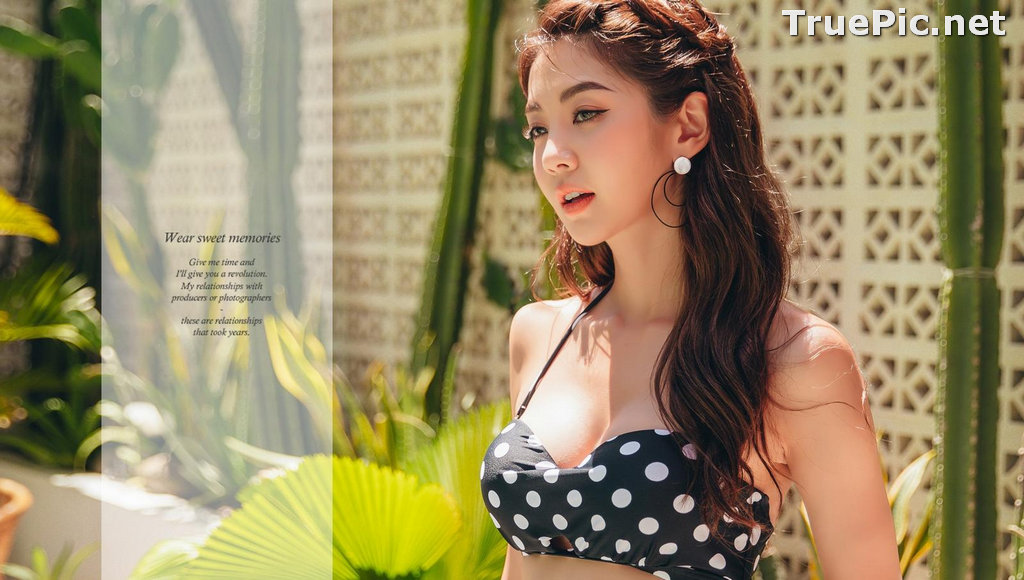 Image Korean Fashion Model - Lee Chae Eun - Flory Dot Bikini - TruePic.net - Picture-24