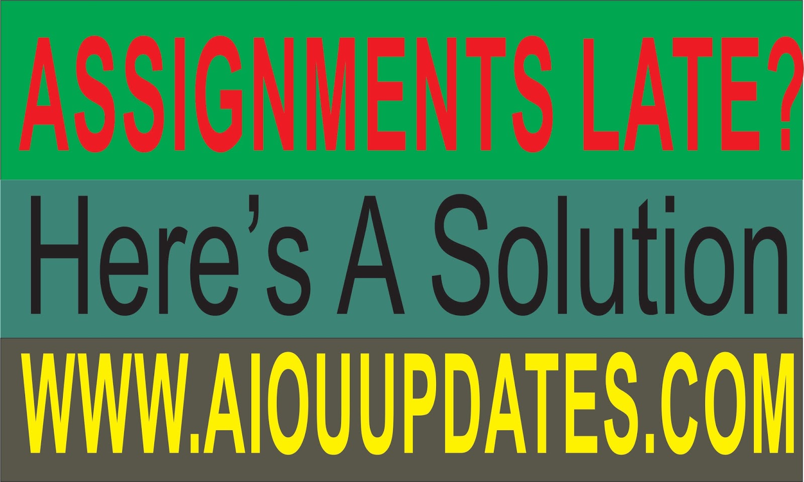 aiou islamabad assignments aiou islamabad assignments