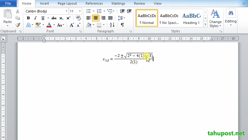 Wordで数式を作成する方法