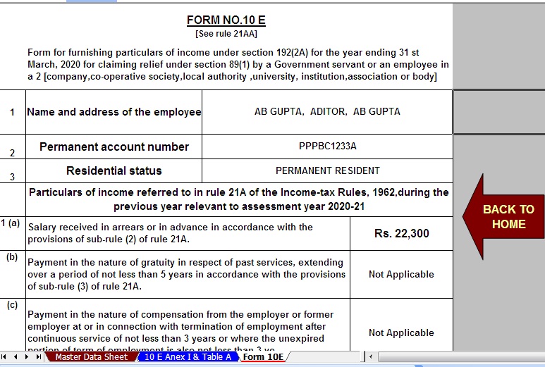Relief Under Section 89 1 For Arrears Of Salary Itaxsoftware