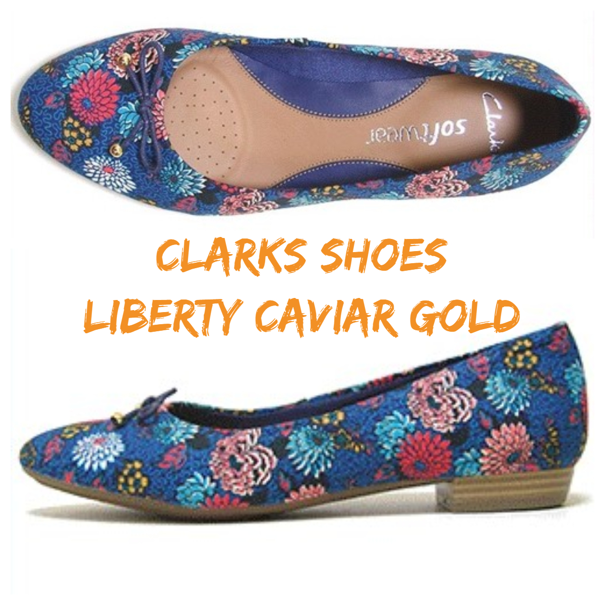 clarks caviar gold shoes