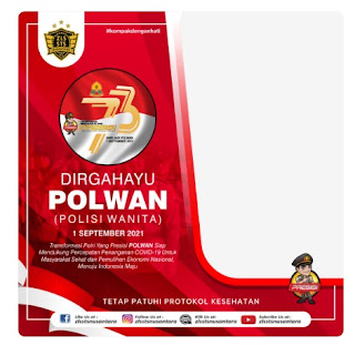 twibbon hut polwan 73 tahun - kanalmu