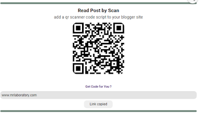 Add a qr scanner code script to your blogger site Add a qr scanner code script to your blogger site