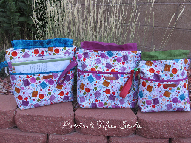 Patchouli Moon Studio~ Drawstring Project Bags in 2 Sizes