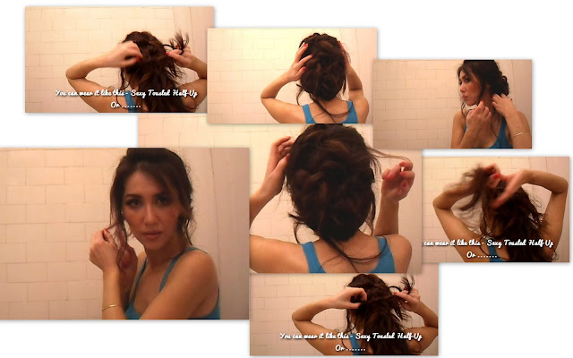 Hairstyles collage updos sexy tussled hair quick and easy tutorial