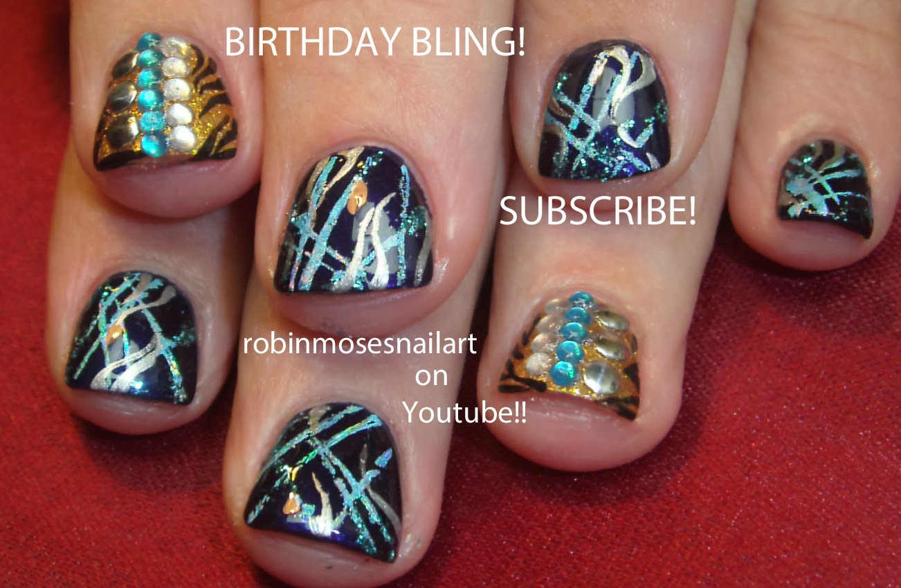 Nail Art by Robin Moses "fall nail art" "easy fall nails" "pretty fall