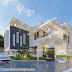 Contemporary Modern White House At Kollam 2700 Sq.ft