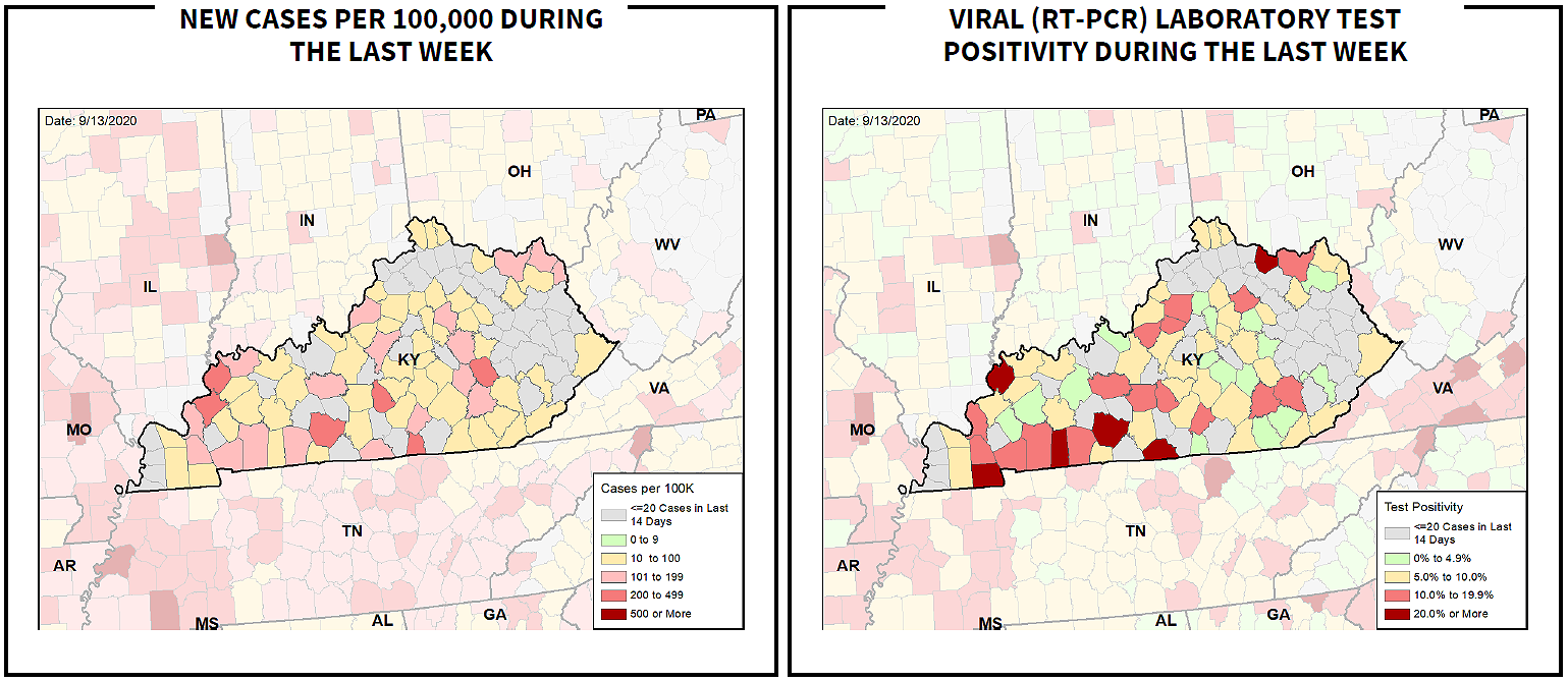 KENTUCKY HEALTH NEWS Ky. has fewer counties in White House Coronavirus