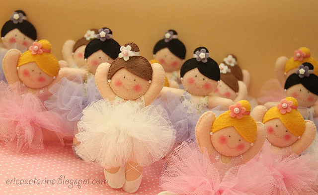 Шаблоны балеринок - толстушек из фетра (5)