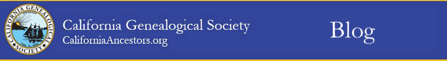 California Genealogical Society blog