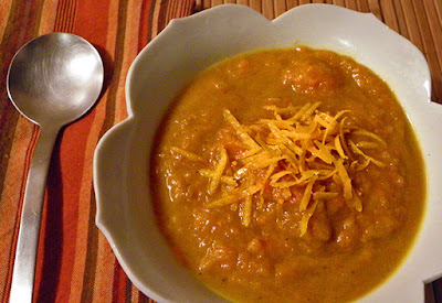 soup in bowl with spoon