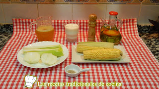 Receta de crema de máiz