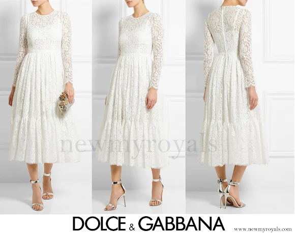 Kate Middleton wore Dolce & Gabbana Cotton-Blend Lace Dress