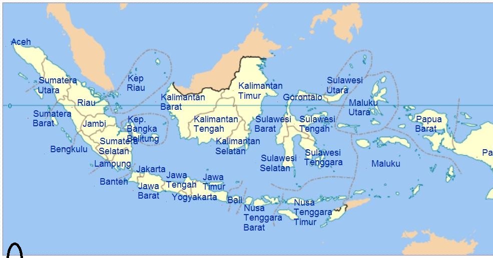 34 Provinsi di Indonesia Beserta Ibukotanya Situs Remaja
