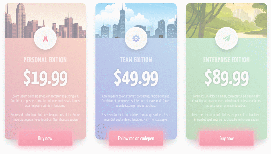 CSS Price Cards