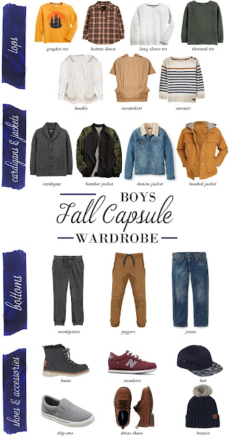 fashion fall boys capsule