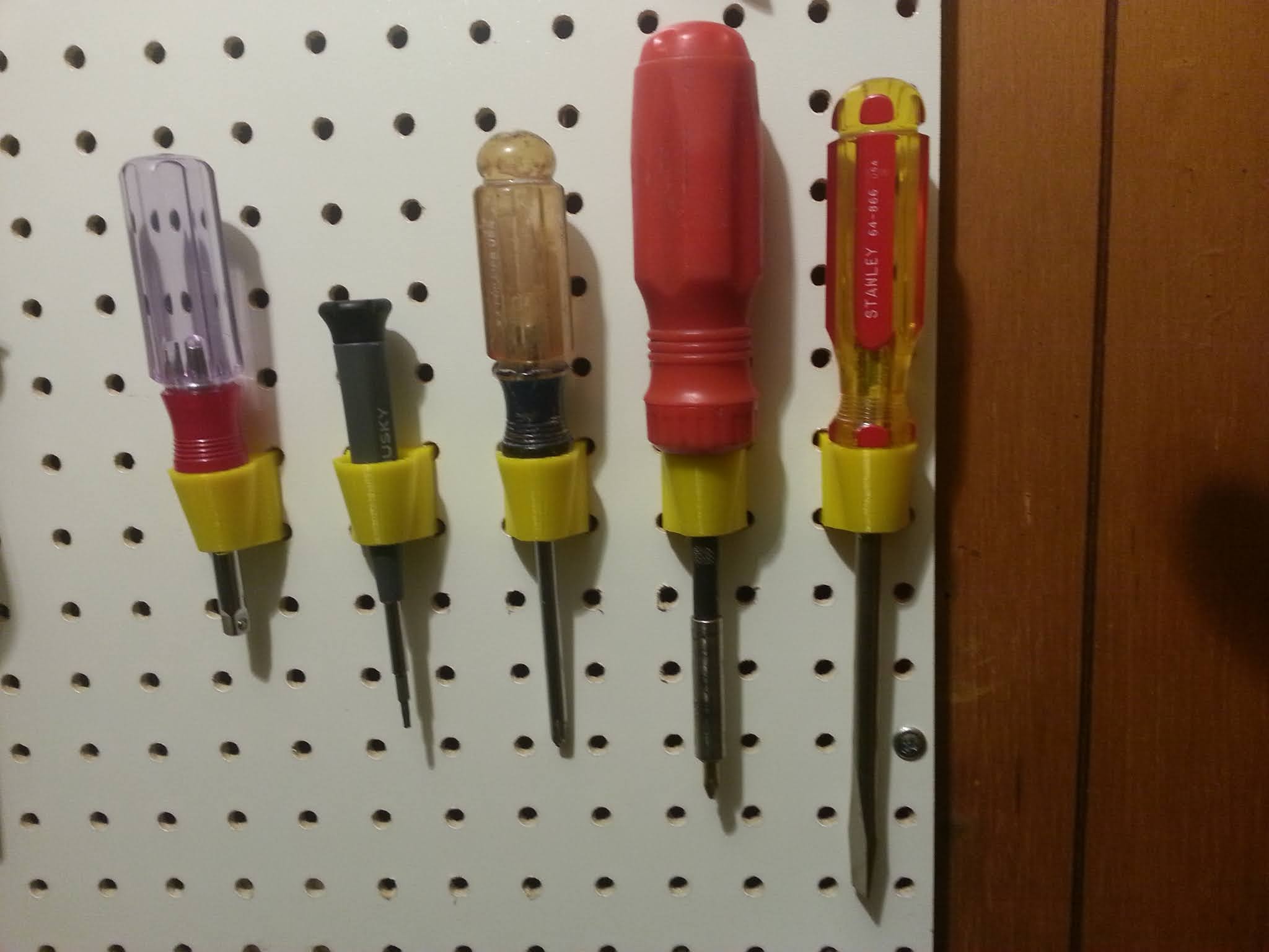 Pegboard Tool Storage Screwdrivers