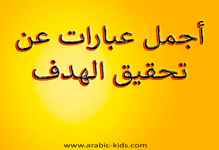 أجمل العبارات عن تحقيق الهدف والأهداف في الحياة