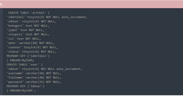 Status null. Status null