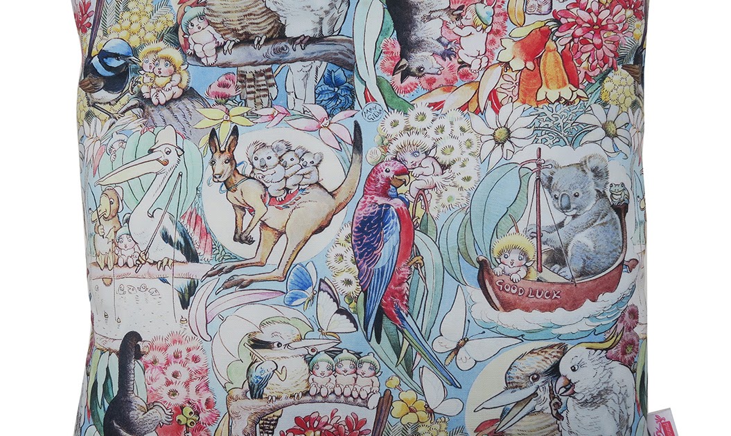 MerryGoRound Handmade May Gibbs cushion cover with Australian Folklore Fabric, just listed!