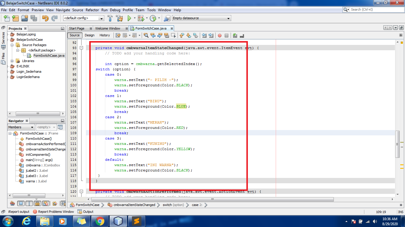 base switch case java base switch case java