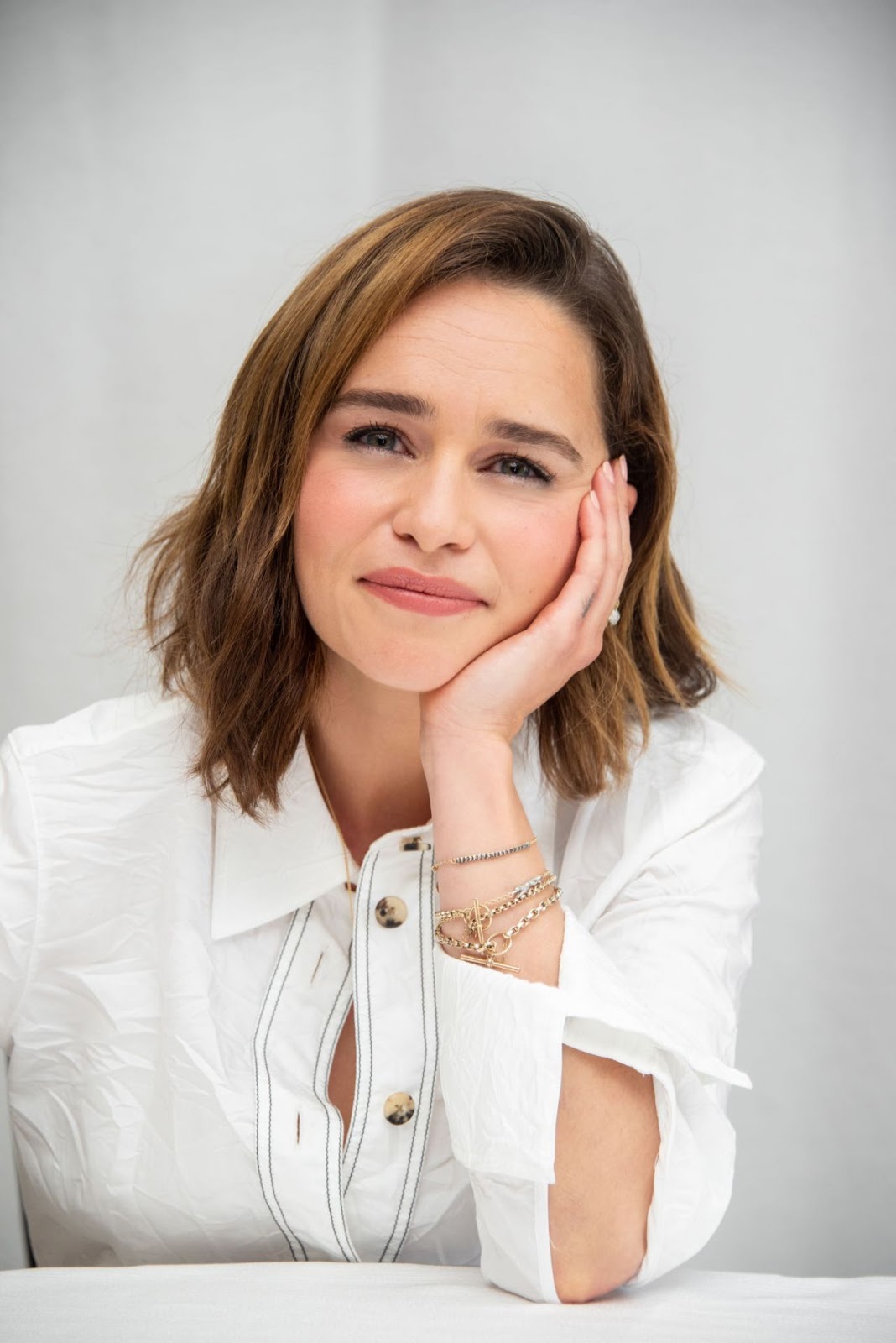 Emilia Clarke – “Last Christmas” Press Conference in Beverly Hills