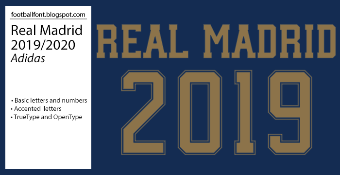 jersey font 2019