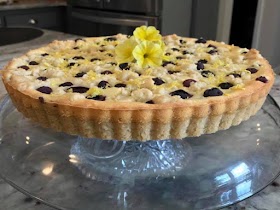 Blueberry lemon cheesecake tart