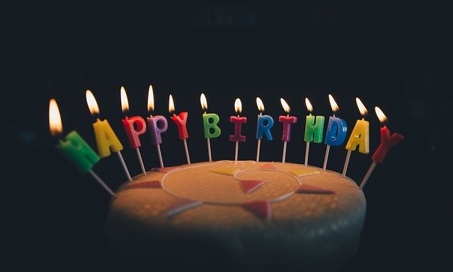 Beautiful Happy Birthday Image in hd with cake and candles free download