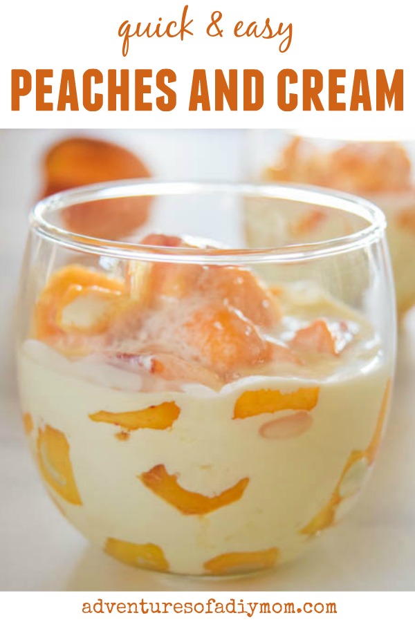 Peaches and Cream Recipe Adventures of a DIY Mom