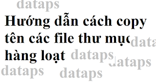 cách lấy tên file trong thư mục