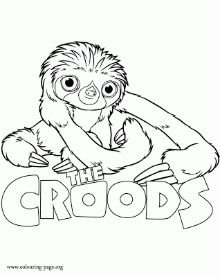 Los Croods para dibujar y colorear