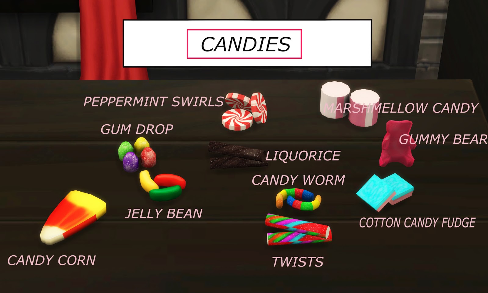 My Sims 4 Blog Functional candy Dispenser with Edible Candies by icemunmun