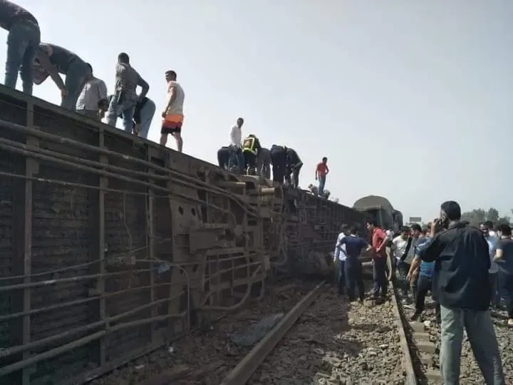 ارتفاع عدد ضحايا حادث قطار بنها  إلى 8 قتلى و 109 مصابين