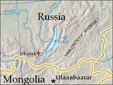 Lake Baikal World Map Map Irkutsk