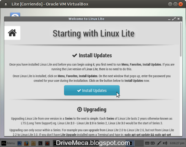 DriveMeca instalando Linux Lite 2.8 paso a paso