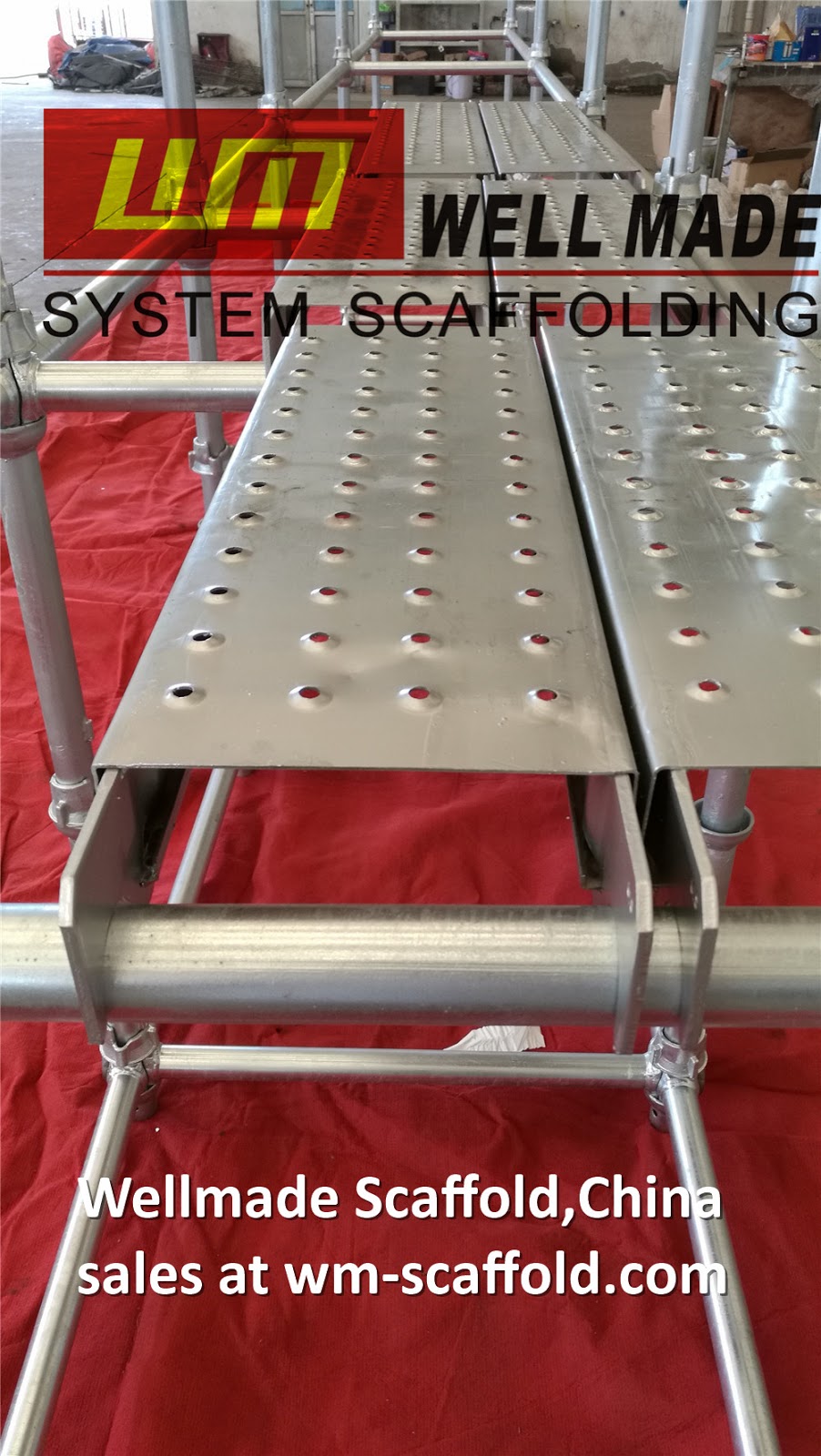 Perforated Steel Planks with Hooks for Cuplock Scaffolding and Ringlock