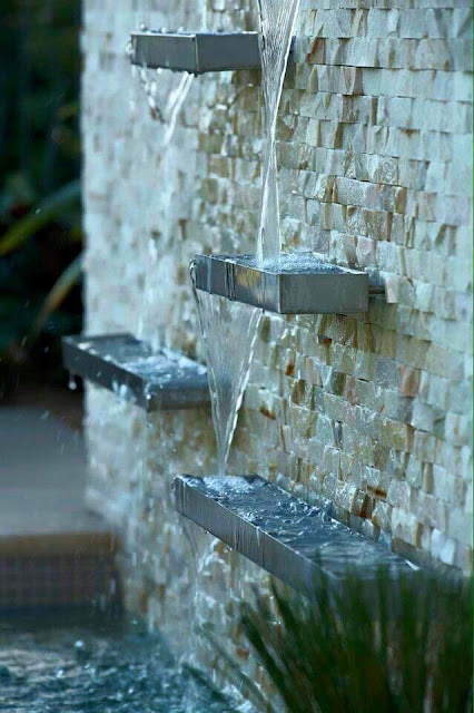 CASCADAS ARTIFICIALES Y MUROS DE AGUA PARA LA CASA by artesydisenos.blogspot.com