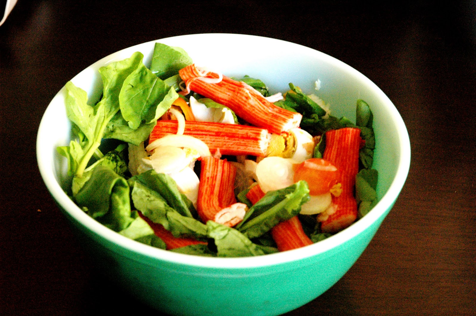 DUDE FOR FOOD What's in the Fridge...Arugula and more Crab Sticks